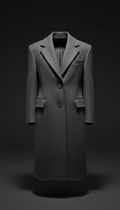 Structured Graphite Wool Coat